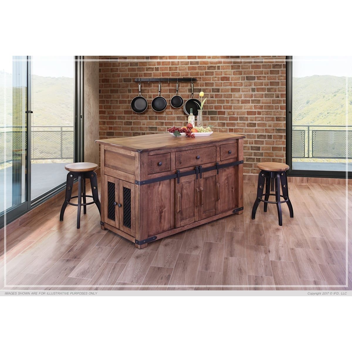 Parota Kitchen Island - Kitchen Island