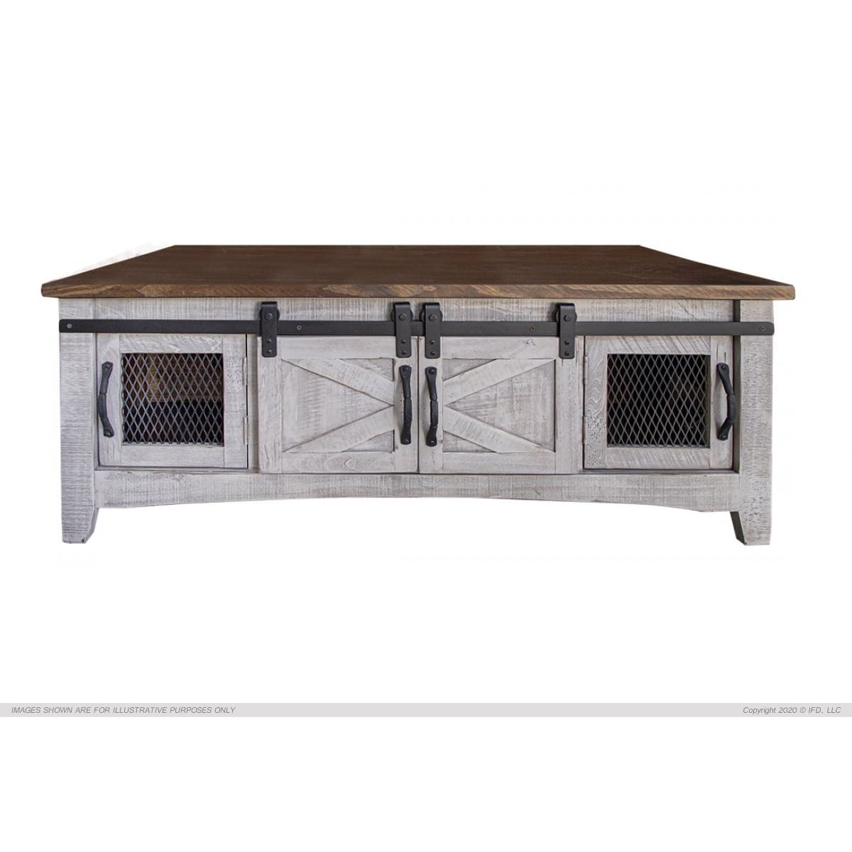 Pueblo Grey Coffee Table - 50 x 30-1/2 x 19-3/4 - COFFEE TABLE