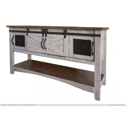 Pueblo Grey Console Table - 55 x 16-1/2 x 30 - CONSOLE TABLE