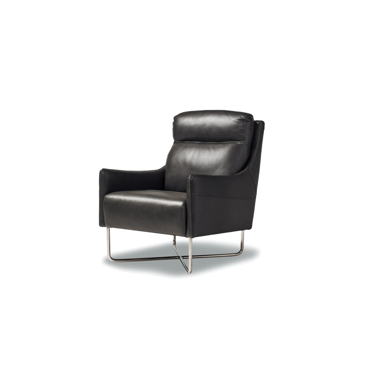 Salem Leather Accent chair. - accent chairs