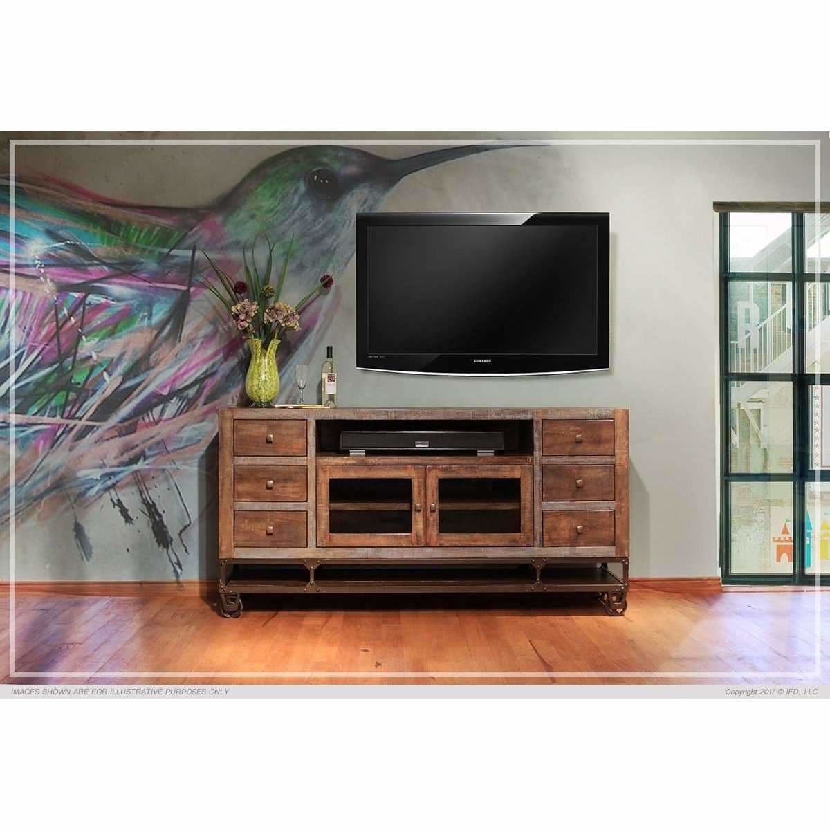 560 Urban Gold 76 Tv Stand - ENTERTAINMENT CONSOLE